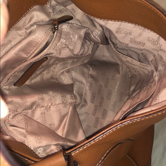 Michael Kors Cognac Leather Purse - Picture 6 of 7